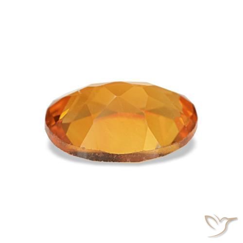 Citrine Gemstone in 7.2 x 5.2 mm Size for Sale, Citrine Stone in Orange Brown Color