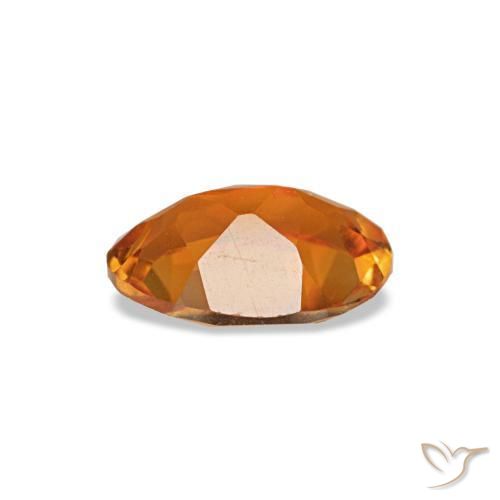 Citrine Gemstone in 7 x 5 mm (calibrated) Size for Sale, Citrine Stone in Amber Orange Color