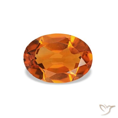0.70ct Orange Citrine, Oval, VVS-VS