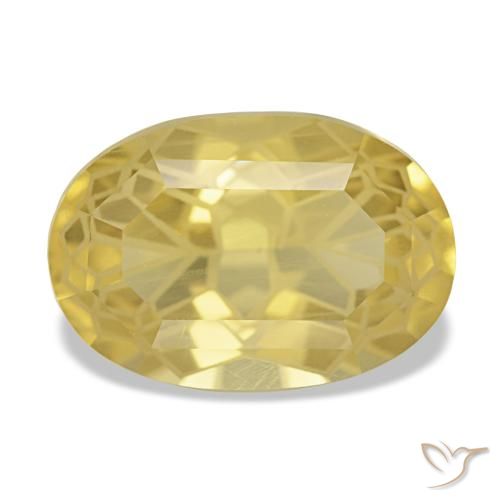 3.66ct Yellow Citrine, Oval, VVS