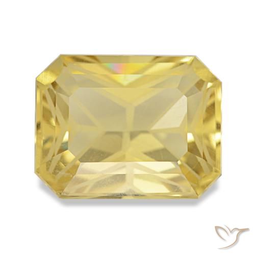 3.56 ct Yellow Citrine Gemstone, Citrine Gem in Octagon / Scissor Cut Shape for Sale.