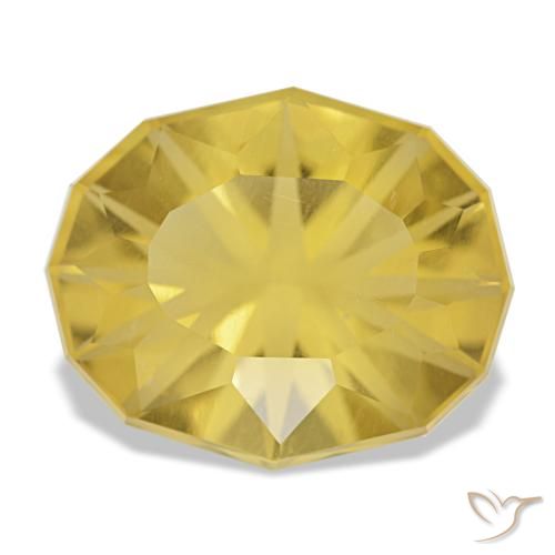 8.26ct Yellow Citrine, Oval, VVS