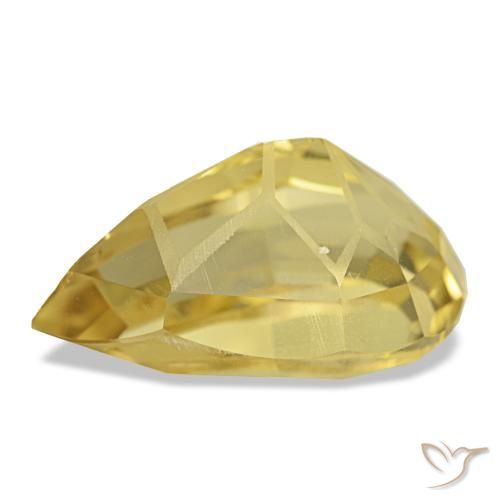 Citrine Gemstone in 14 x 9 mm (calibrated) Size for Sale, Citrine Stone in Medium Yellow Color