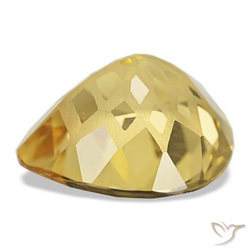 Citrine Gemstone in 16.6 x 15 mm Size for Sale, Citrine Stone in Tuscany Yellow Color
