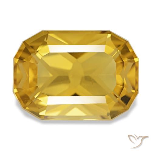10.70ct Golden Citrine, Cushion, VS