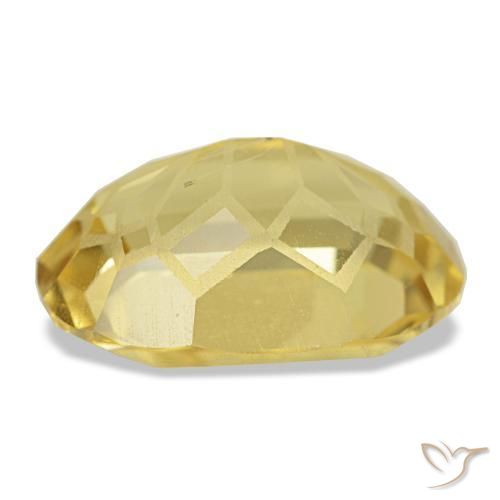 Citrine Gemstone in 13.4 x 9.8 mm Size for Sale, Citrine Stone in Medium Yellow Color