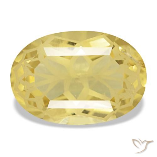 5.78ct Yellow Citrine, Oval, VS