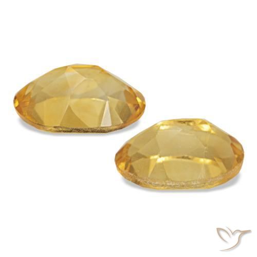 Citrine Gemstones in 6 x 4 mm (calibrated) Size for Sale, Citrine Stones in Deep Gold Color