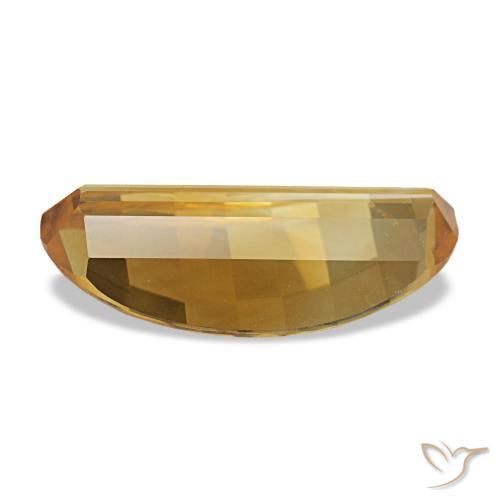 Citrine Gemstone in 13.9 x 7 mm Size for Sale, Citrine Stone in Deep Gold Color