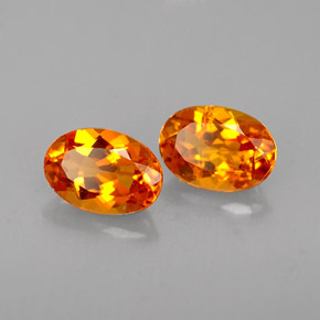 0.93 ct Orange Clinohumite Stone, Natural Clinohumite in Oval Facet Shape for Sale