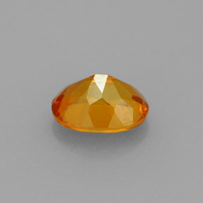 Clinohumite Gemstone in 6.4 x 4.9 mm Size for Sale, Clinohumite Stone in Yellow Orange Color