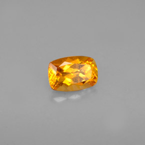0.58 ct Orange Clinohumite Stone, Natural Clinohumite in Cushion-Cut Shape for Sale