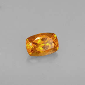 0.59 ct Orange Clinohumite Stone, Natural Clinohumite in Cushion-Cut Shape for Sale