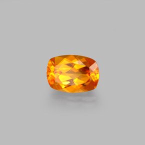 0.59 ct Orange Clinohumite Stone, Natural Clinohumite in Cushion-Cut Shape for Sale