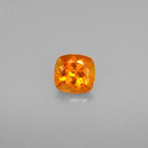 0.48 ct Orange Clinohumite Gemstone, Clinohumite Gem in Cushion-Cut Shape for Sale.