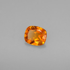 0.49 ct Orange Clinohumite Stone, Natural Clinohumite in Cushion-Cut Shape for Sale