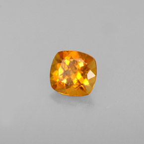 0.53 ct Orange Clinohumite Stone, Natural Clinohumite in Cushion-Cut Shape for Sale