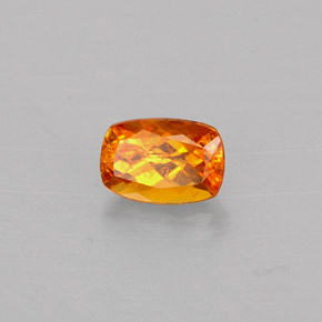 0.59 ct Orange Clinohumite Stone, Natural Clinohumite in Cushion-Cut Shape for Sale