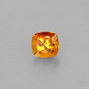 0.40 ct Orange Clinohumite Stone, Natural Clinohumite in Cushion-Cut Shape for Sale