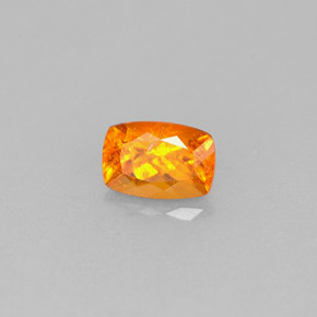 0.61 ct Orange Clinohumite Stone, Natural Clinohumite in Cushion-Cut Shape for Sale