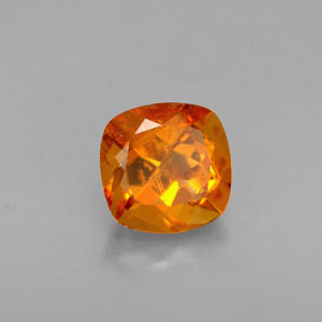 0.60 ct Orange Clinohumite Stone, Natural Clinohumite in Cushion-Cut Shape for Sale