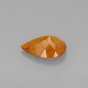 Clinohumite Gemstone in 7.5 x 5.4 mm Size for Sale, Clinohumite Stone in Yellow Orange Color