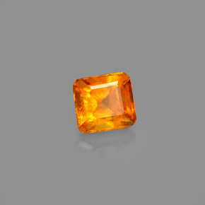 0.69 ct Orange Clinohumite Stone, Natural Clinohumite in Octagon Facet Shape for Sale