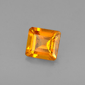 0.49 ct Orange Clinohumite Stone, Natural Clinohumite in Octagon Facet Shape for Sale