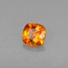 0.51 ct Orange Clinohumite Stone, Natural Clinohumite in Cushion-Cut Shape for Sale