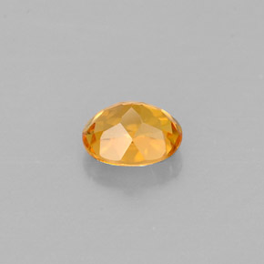 Clinohumite Gemstone in 5.5 x 4.4 mm Size for Sale, Clinohumite Stone in Golden Yellow Color