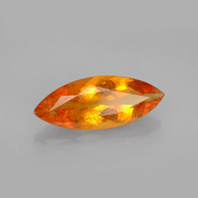 2.11 ct Orange Clinohumite Stone, Natural Clinohumite in Marquise Facet Shape for Sale
