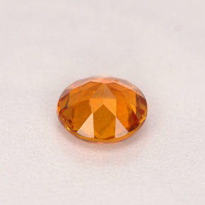 Clinohumite Gemstone in 5.6 mm Size for Sale, Clinohumite Stone in Yellow Orange Color