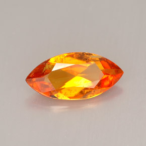 1.34 ct Orange Clinohumite Stone, Natural Clinohumite in Marquise Facet Shape for Sale
