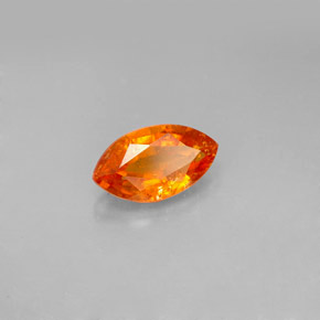 1.36 ct Orange Clinohumite Stone, Natural Clinohumite in Marquise Facet Shape for Sale