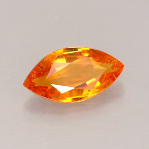 0.67 ct Orange Clinohumite Stone, Natural Clinohumite in Marquise Facet Shape for Sale