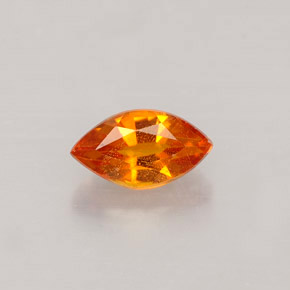 0.56 ct Orange Clinohumite Gemstone, Clinohumite Gem in Marquise Facet Shape for Sale.