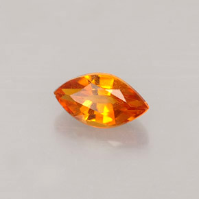 0.56 ct Orange Clinohumite Stone, Natural Clinohumite in Marquise Facet Shape for Sale
