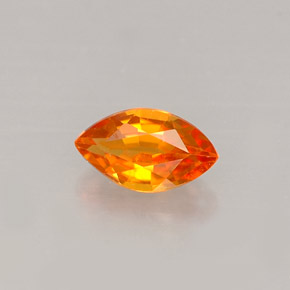 0.37 ct Orange Clinohumite Gemstone, Clinohumite Gem in Marquise Facet Shape for Sale.