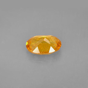 Clinohumite Gemstone in 9 x 7 mm (calibrated) Size for Sale, Clinohumite Stone in Yellow Orange Color