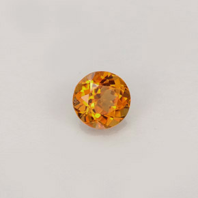 0.46 ct Orange Clinohumite Stone, Natural Clinohumite in Round Facet Shape for Sale
