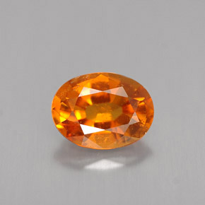 1.47 ct Orange Clinohumite Stone, Natural Clinohumite in Oval Facet Shape for Sale