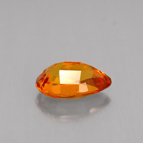 Clinohumite Gemstone in 8 x 5.4 mm Size for Sale, Clinohumite Stone in Yellow Orange Color