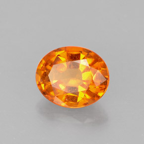 1.17 ct Orange Clinohumite Stone, Natural Clinohumite in Oval Facet Shape for Sale