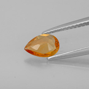 Clinohumite Gemstone in 7.3 x 5.2 mm Size for Sale, Clinohumite Stone in Yellow Orange Color