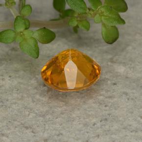 Clinohumite Gemstone in 5.5 mm Size for Sale, Clinohumite Stone in Yellow Orange Color