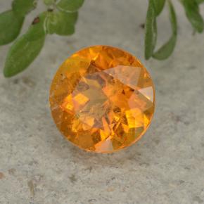 1.07 ct Orange Clinohumite Stone, Natural Clinohumite in Round Facet Shape for Sale