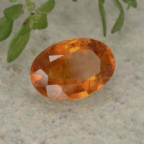 1.14 ct Orange Clinohumite Stone, Natural Clinohumite in Oval Facet Shape for Sale