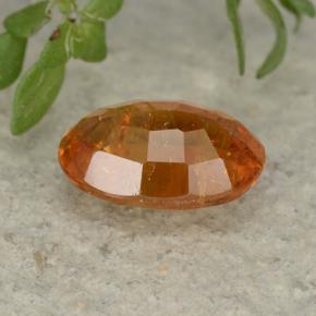 Clinohumite Gemstone in 7.9 x 5.5 mm Size for Sale, Clinohumite Stone in Yellow Orange Color