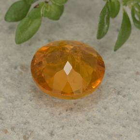Clinohumite Gemstone in 7 mm (calibrated) Size for Sale, Clinohumite Stone in Yellow Orange Color
