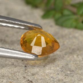 Clinohumite Gemstone in 5.5 x 4.3 mm Size for Sale, Clinohumite Stone in Yellow Orange Color